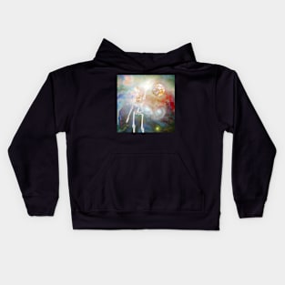 Alien and deep space Kids Hoodie